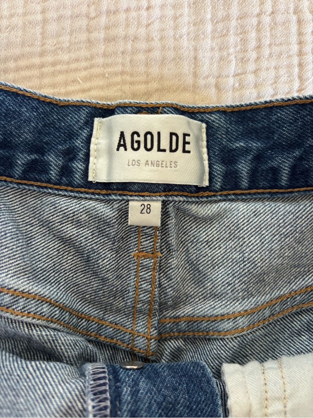 Agolde Parker Long Shorts - Picture 3 of 9